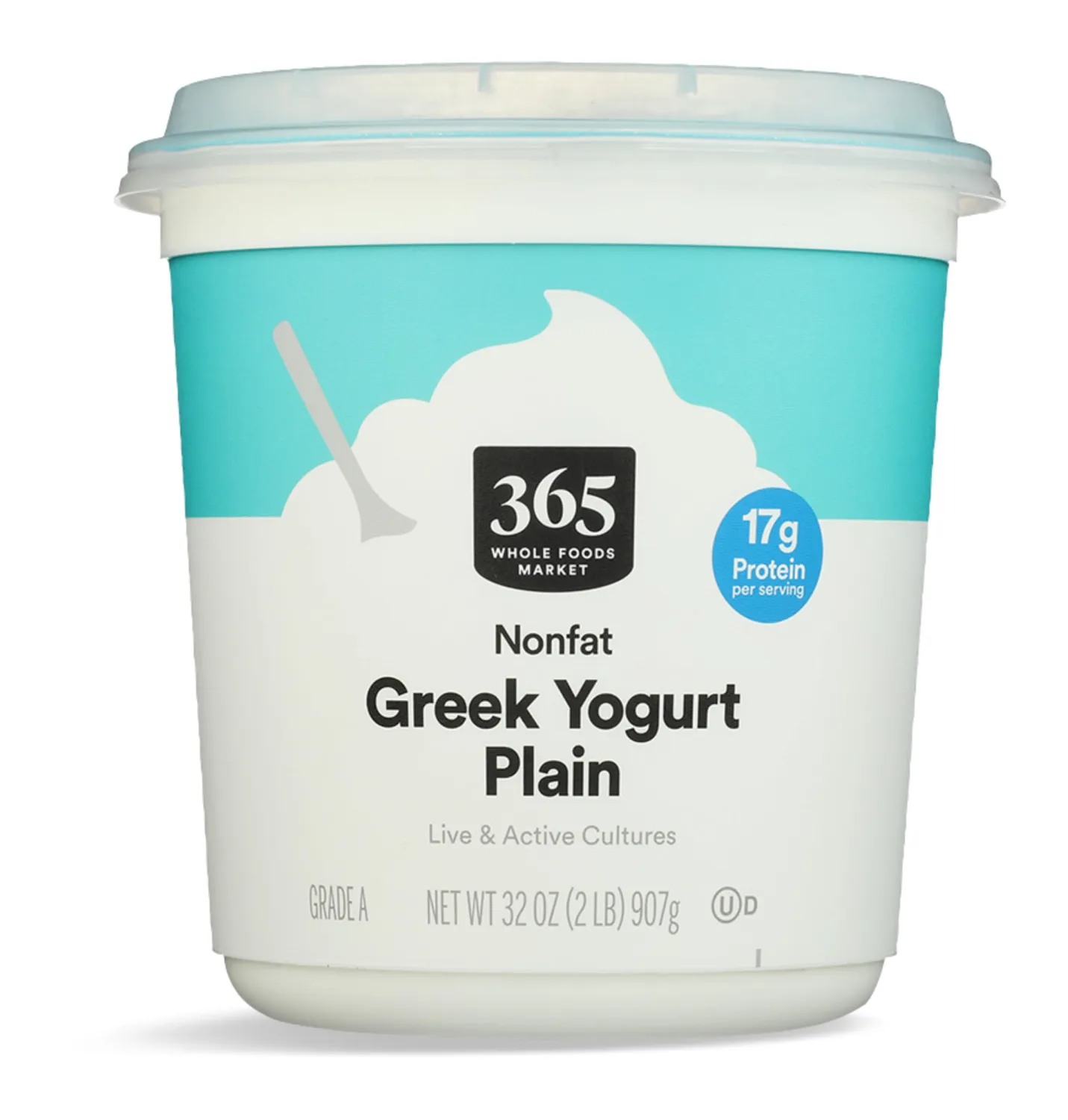 365 By Whole Foods Market, Yogurt Greek Plain Nonfat, 32 Ounce