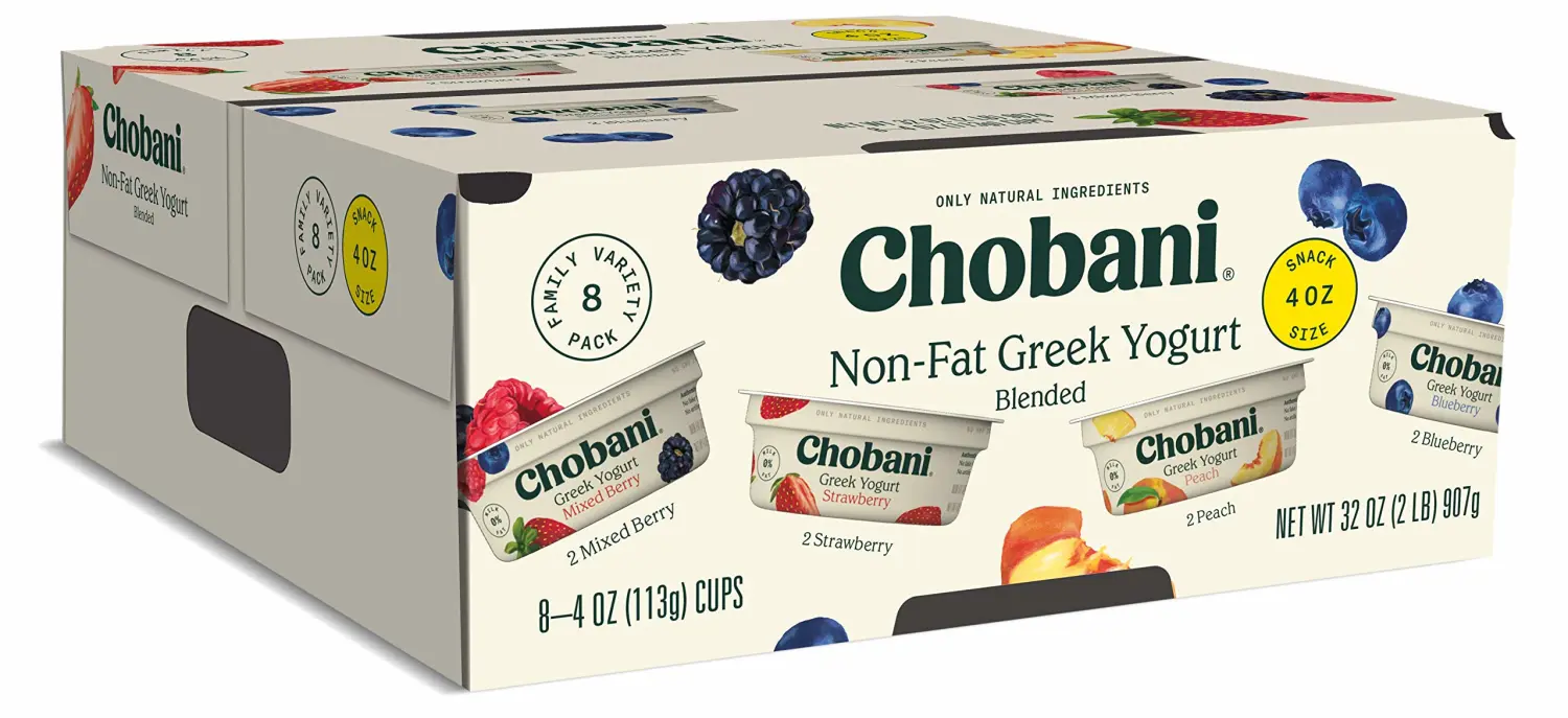 Chobani® Non-Fat Greek Yogurt Family Variety Pack 4oz 8-pack