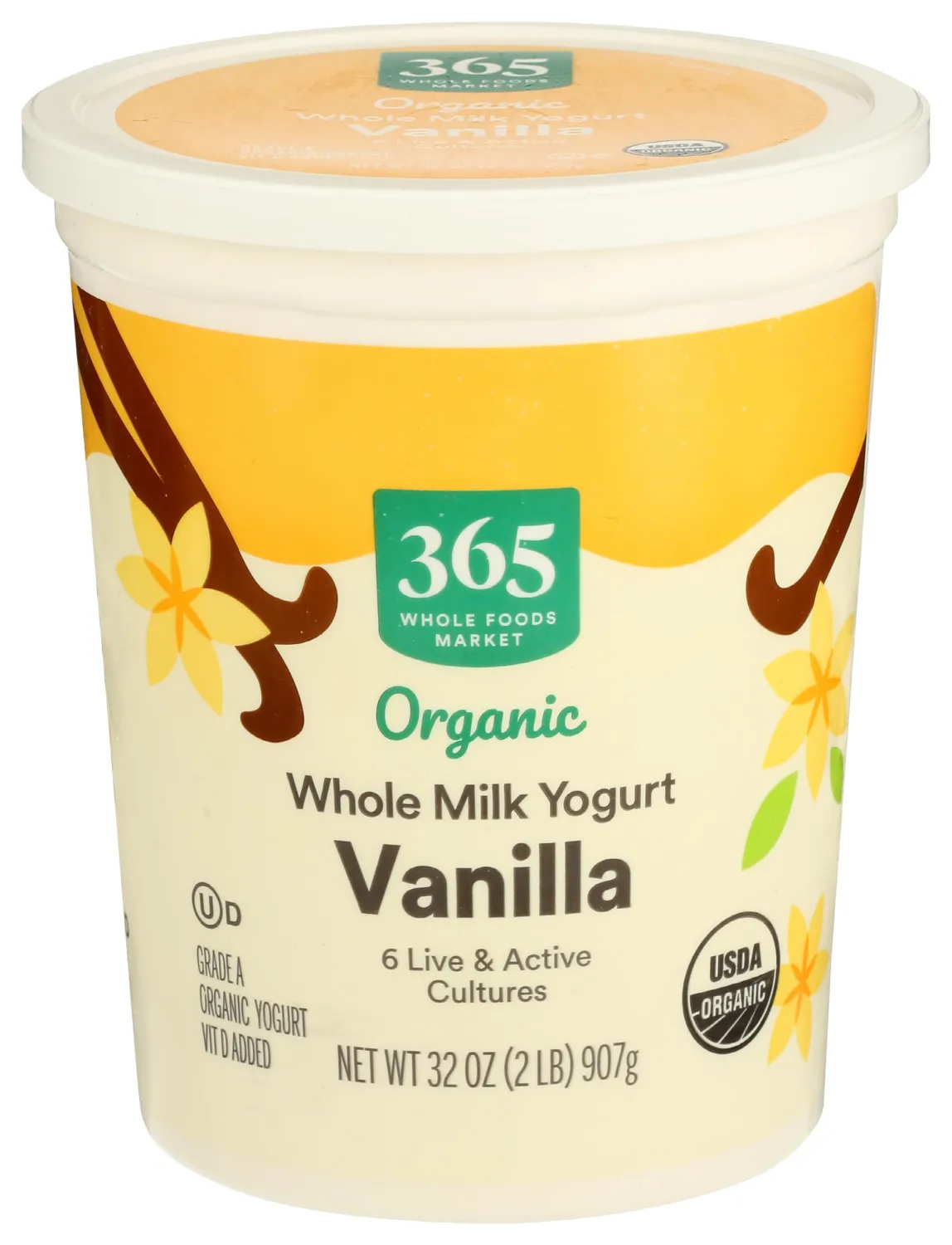365 by Whole Foods Market, Yogurt Vanilla Organic, 32 Ounce