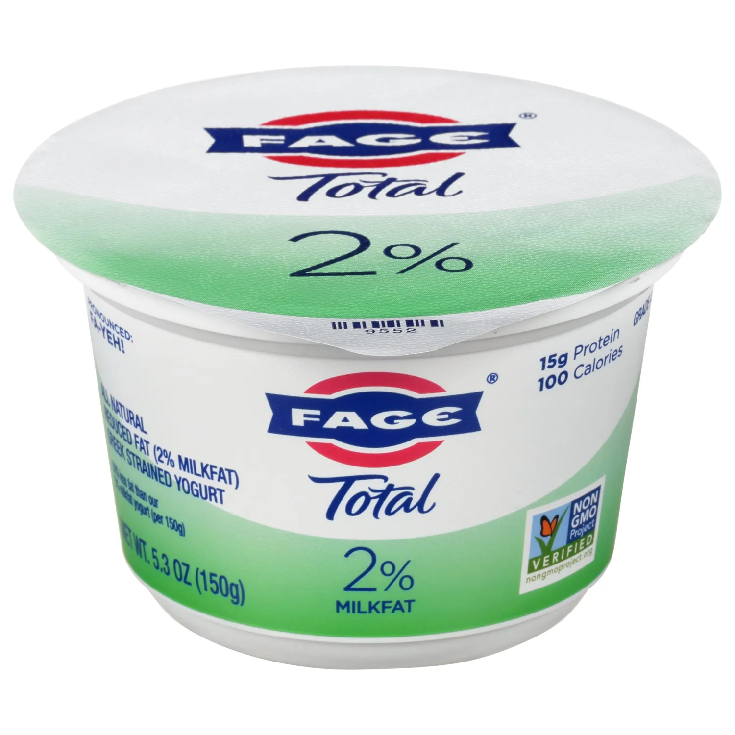 FAGE Total Greek Yogurt, 2% Reduced Fat, Plain, 5.3 oz