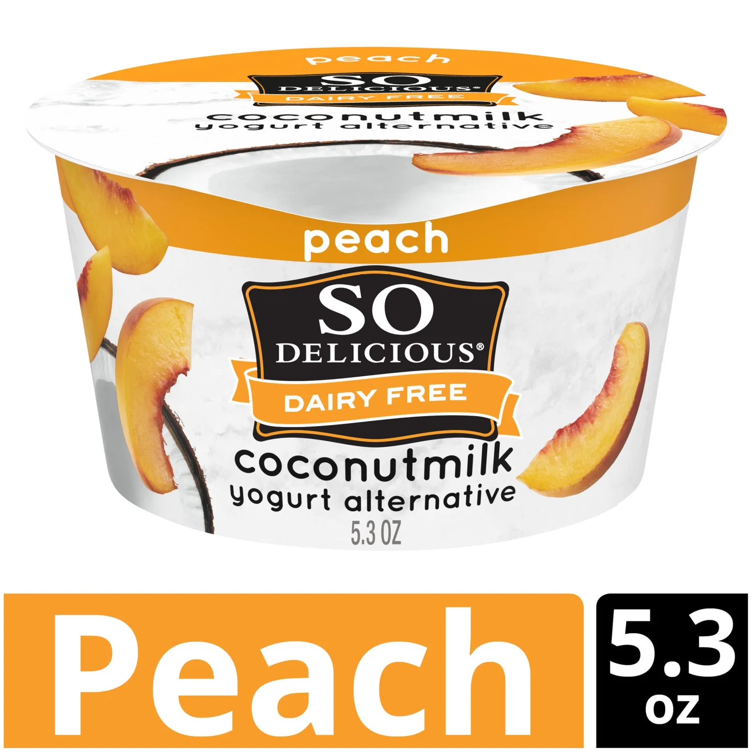 So Delicious, Peach Coconut Milk Yogurt, 5.3 Ounce