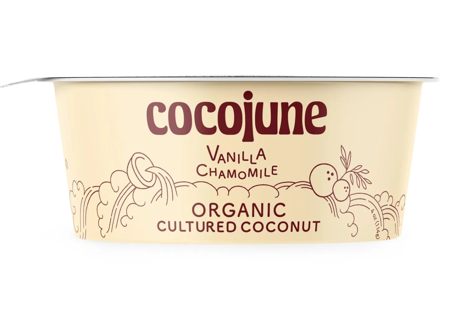 Cocojune Organic Vanilla & Chamomile, Beige, 4 Ounce (Pack of 1)
