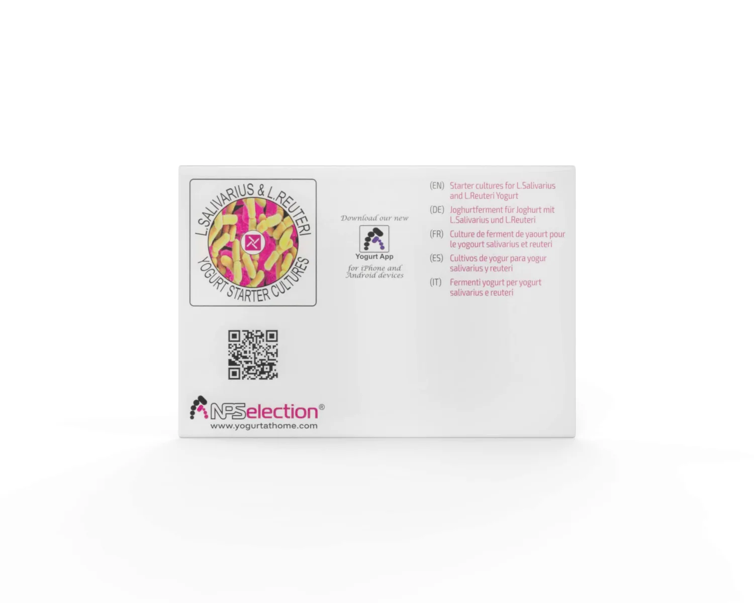 NPSelection Starter Cultures for L.Salivarius and L. Reuteri Homemade Yogurt (Pack of 3 sachets)