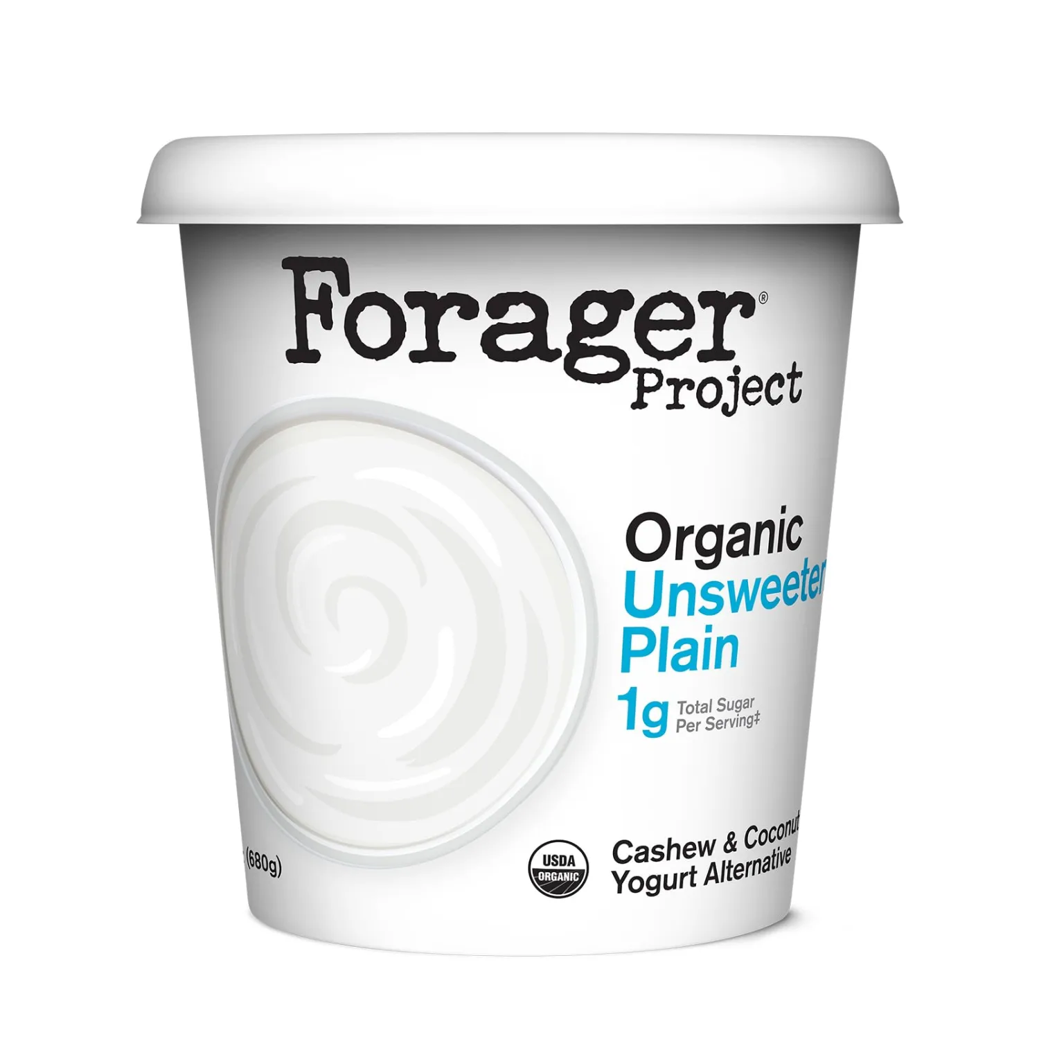 Forager Project Cashew and Coconut Milk Yogurt, Unsweetened Plain, 24-Ounce