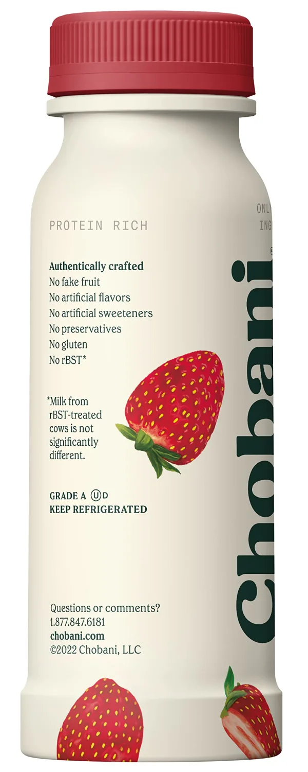 Chobani® Low-Fat Strawberry Greek Yogurt Drink 7 Fl.oz