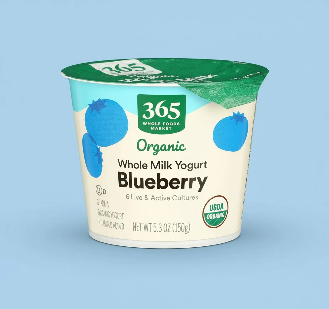 365 by Whole Foods Market, Yogurt Blueberry Organic, 5.3 Ounce