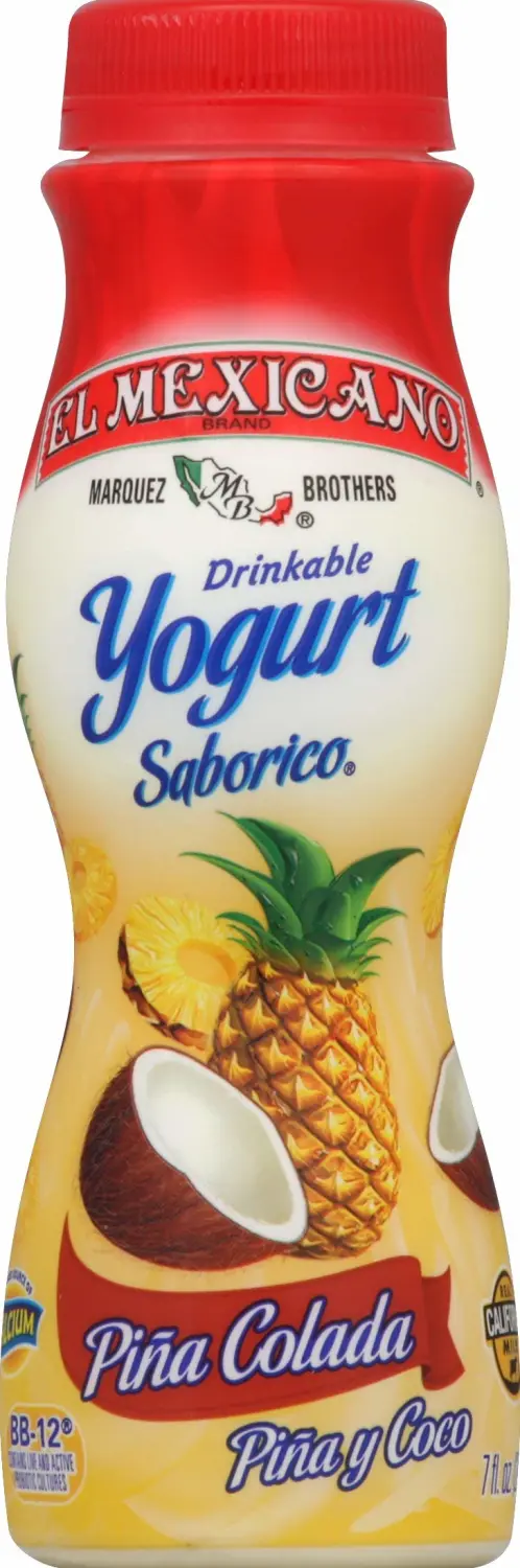 El Mexicano Drinkable Yogurt, Pina Colada, 7 oz