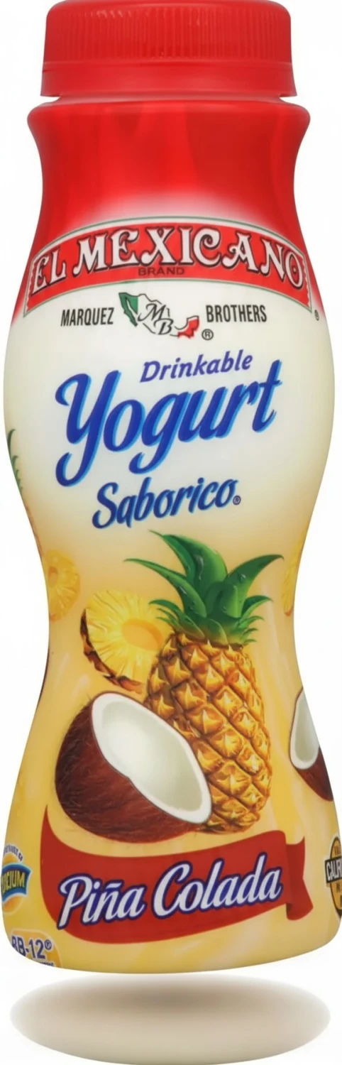 El Mexicano Drinkable Yogurt, Pina Colada, 7 oz