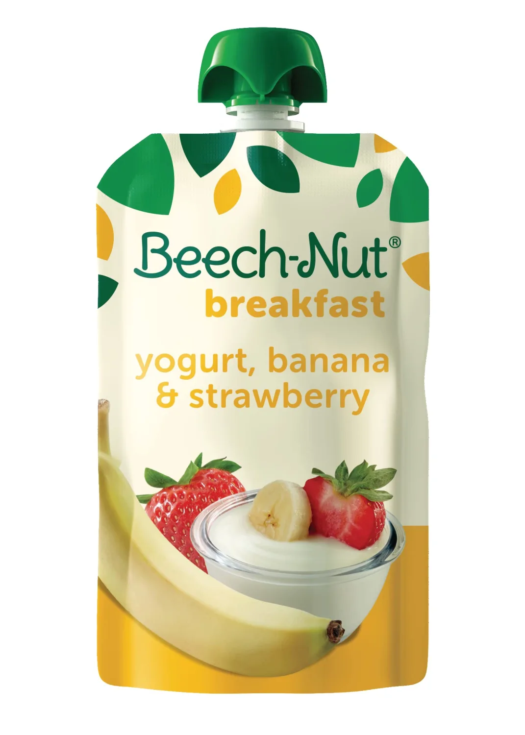 Beech-Nut Breakfast Stage 4 Toddler Food, Yogurt Banana & Strawberry, 3.5 oz Pouch
