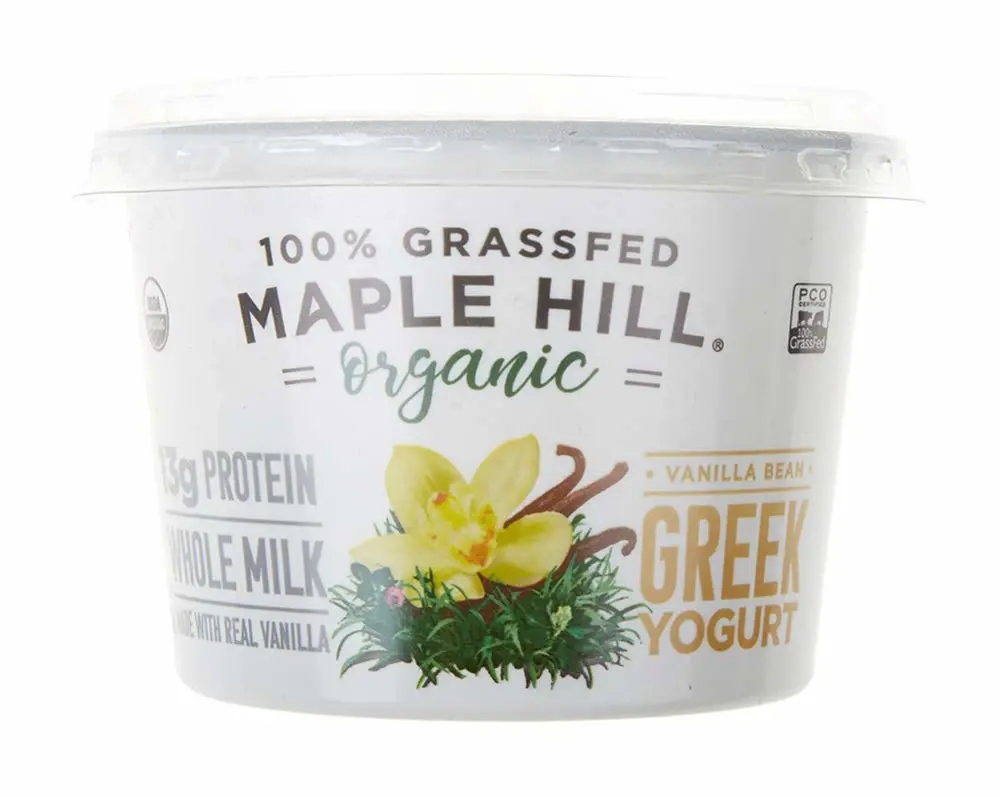 Maple Hill Creamery Yogurt Greek Gr sugar freed Vanilla, 16 oz