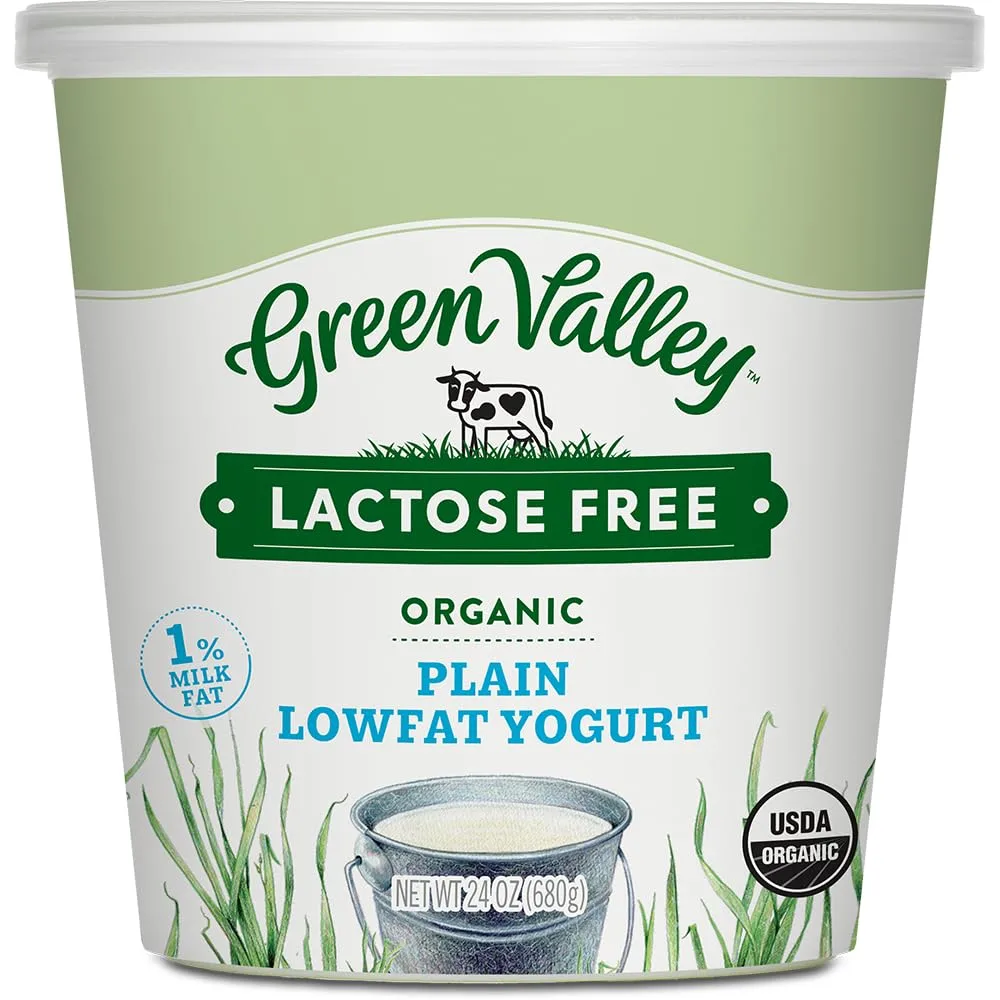 Green Valley Lactose Free Organic Lowfat Plain Yogurt, 24 Ounce