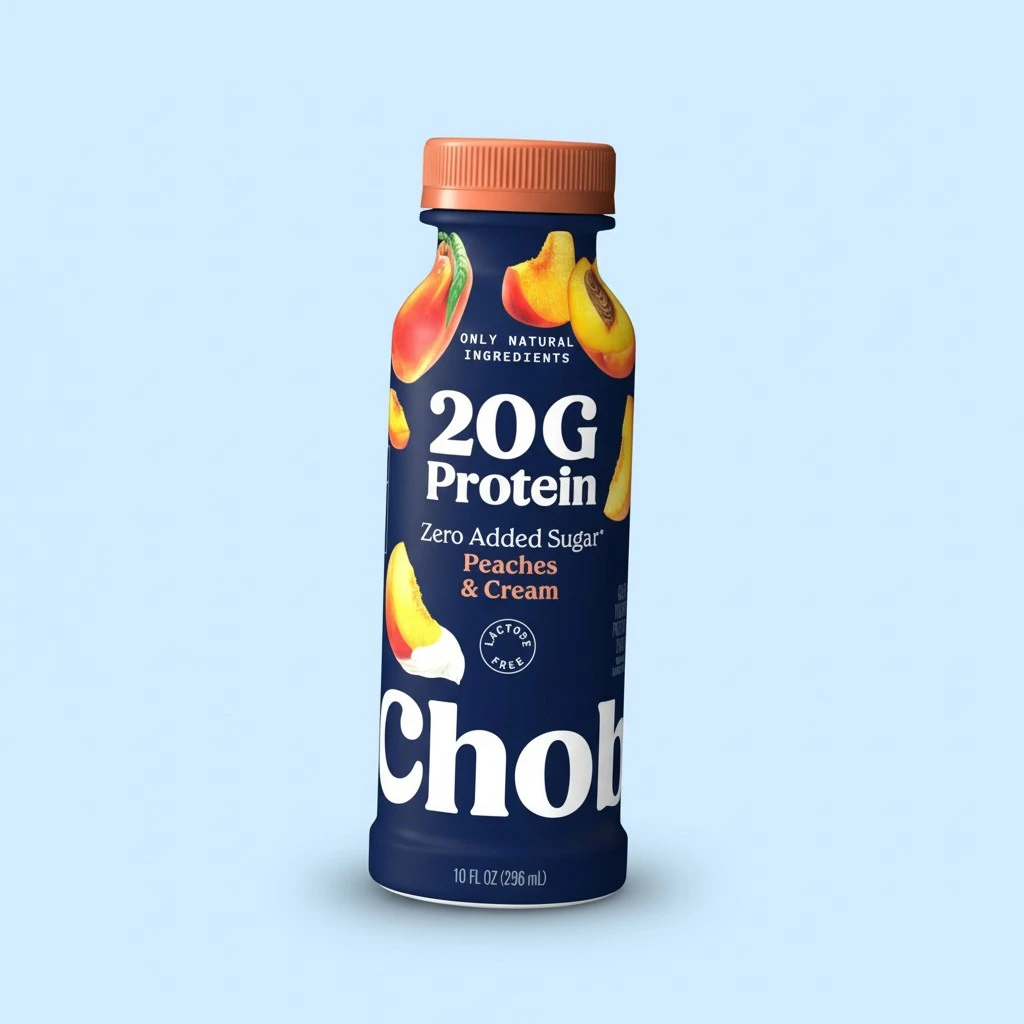 Chobani® 20g Lowfat Greek Yogurt Drink Peaches & Cream 10 fl oz