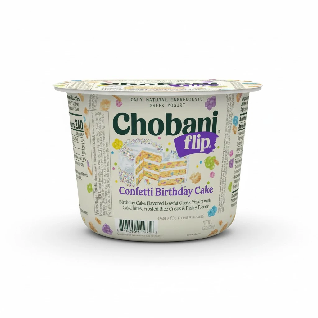 Chobani® Flip® Lowfat Greek Yogurt Confetti Birthday Cake 4.5oz