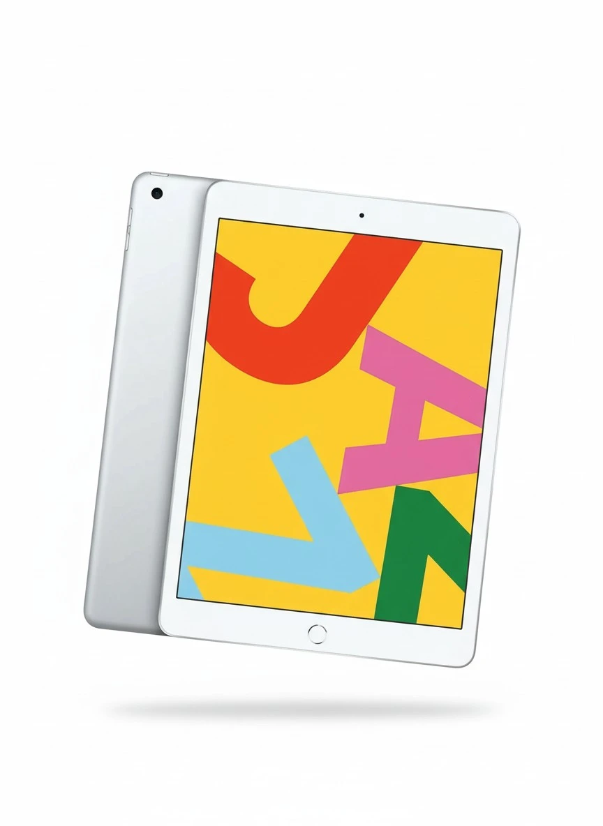 2019 Apple iPad (10.2-inch, Wi-Fi, 32GB) - Silver (Renewed Premium)
