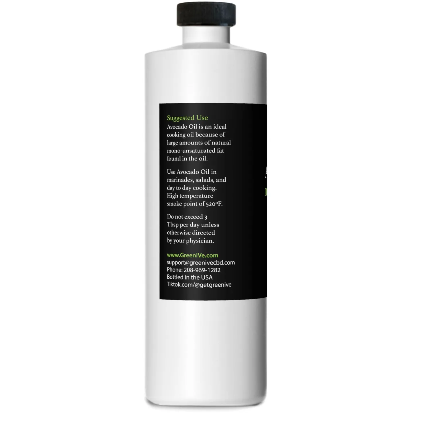GreenIVe - Avocado Oil - 100% Pure Avocado Oil - Cold Pressed - Virgin - Exclusively on Amazon (16 Ounce) …