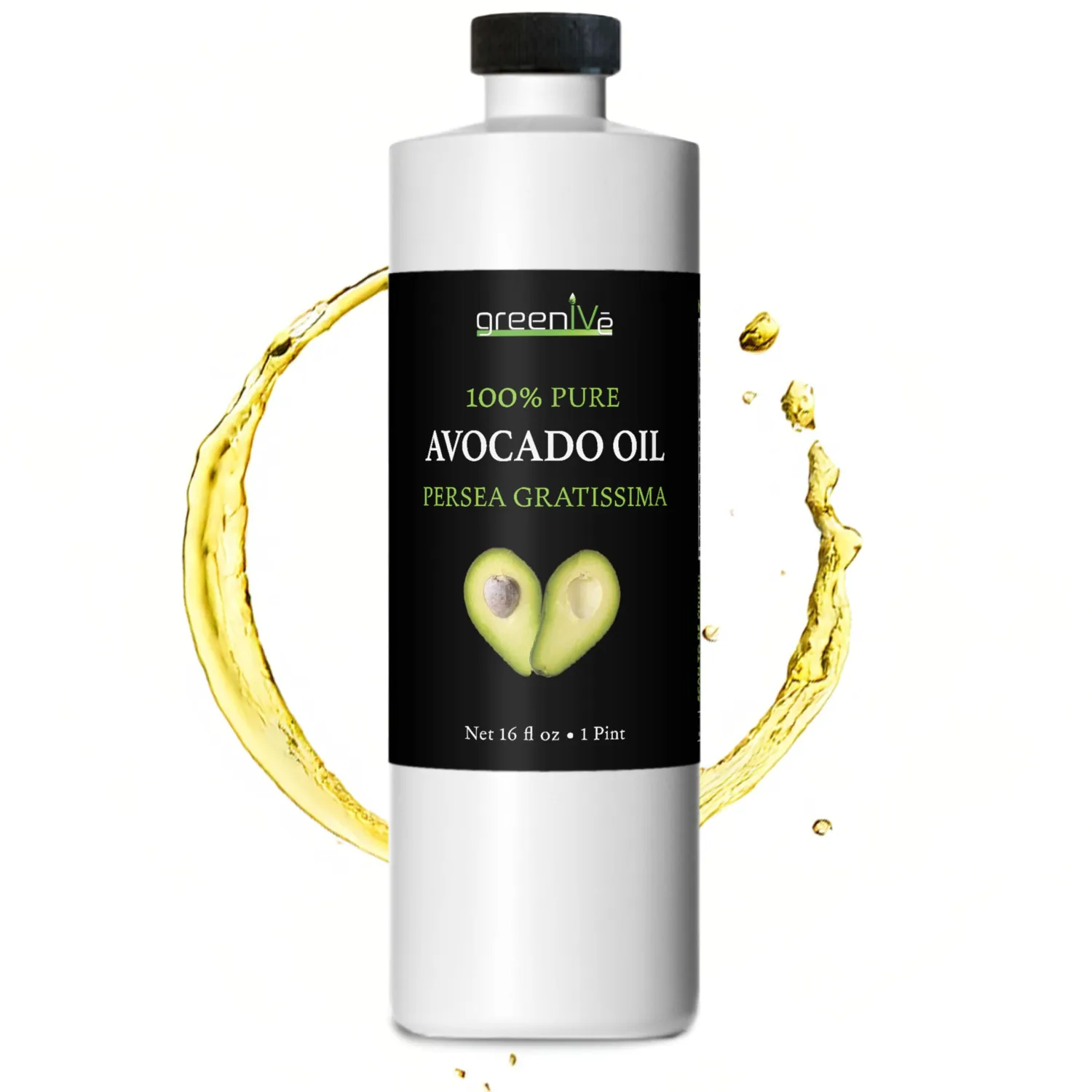 GreenIVe - Avocado Oil - 100% Pure Avocado Oil - Cold Pressed - Virgin - Exclusively on Amazon (16 Ounce) …