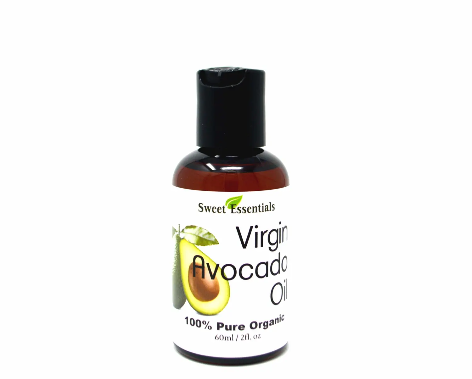 Sweet Essentials Premium Organic Unrefined/Virgin Avocado Oil, 2oz, Imported From Italy, 100% Pure, NON-GMO, Cold Pressed, Food Grade, Green in Color