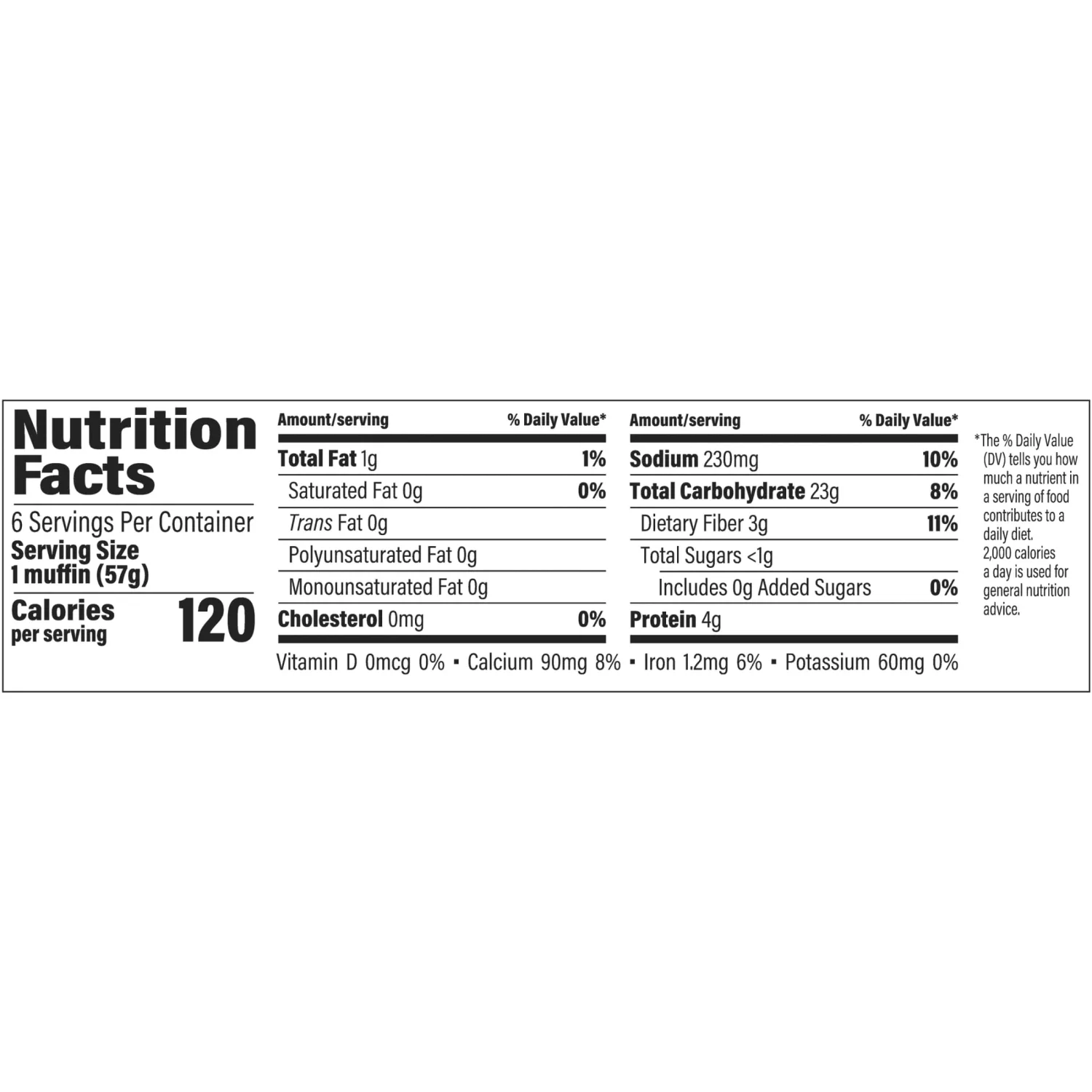 Thomas’ 100% Whole Wheat English Muffins, 6 Count, 12 Oz Package of English Muffins