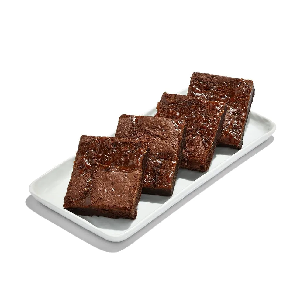 WHOLE FOODS MARKET Salted Caramel Brownie 4pk
