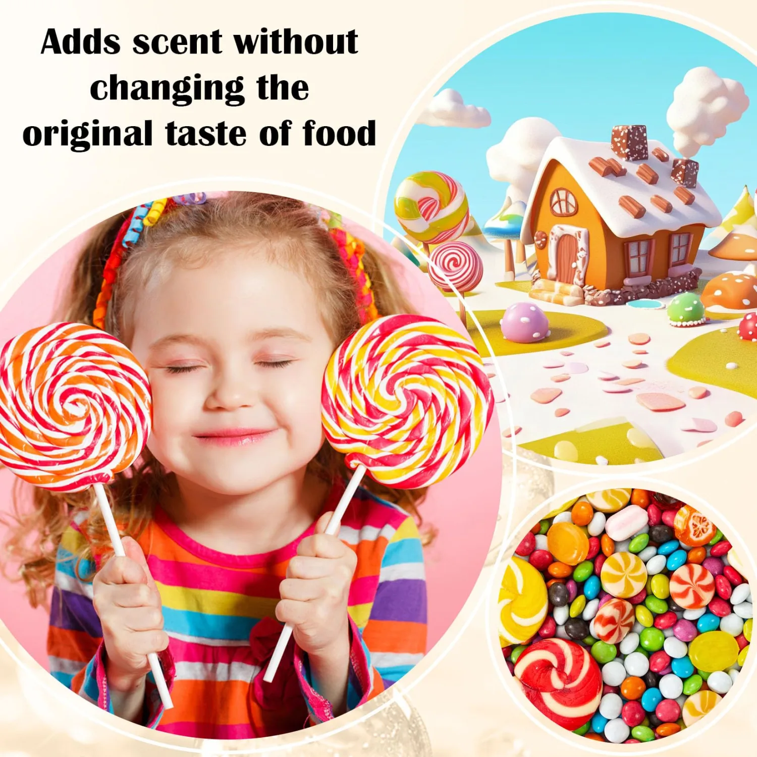 Food Flavoring Oil - 30 Liquid Candy Flavoring, Highly Concentrated Lip Gloss Flavoring Oil, Cake Batter Apple Banana Extract for Baking, Candy, Drinks, Cake, Donut - 0.25 Fl. Oz (6ml)