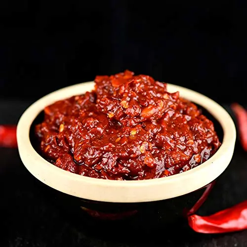 郫县豆瓣酱, Sichuan Pixian Boad Bean Paste, Pixian Doubanjiang Chili Paste, Hong You Dou Ban with Red Chili Oil, Soybean Paste, Chili Bean Sauce, Double standard certification, 17.63 oz. (郫县豆瓣酱)