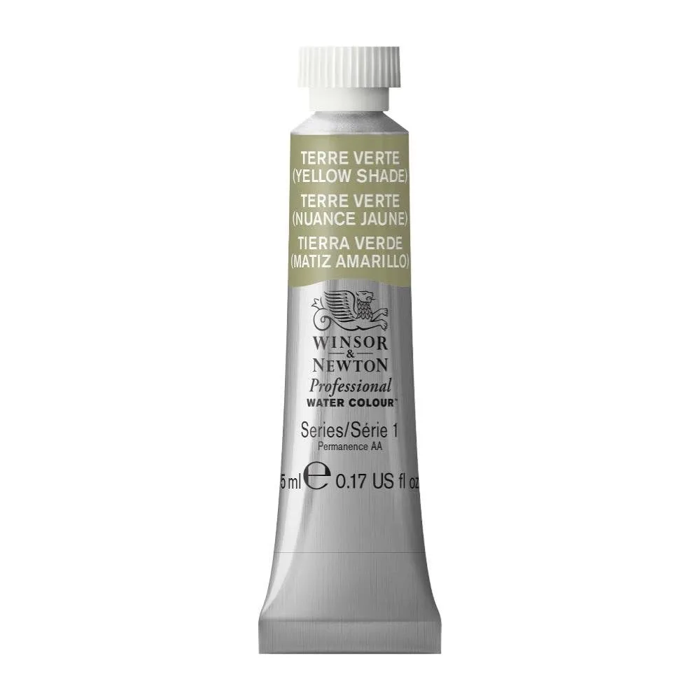 Winsor & Newton Professional Water Colour Paint, 0.17-oz Tube, Terre Verte (Yellow Shade)