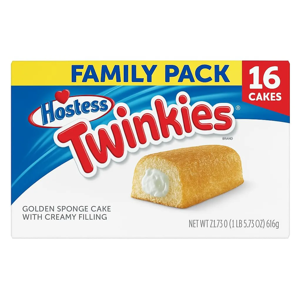 Hostess Cakes Individually Wrapped – Golden Snack Cake 16ct 21.73oz, Classic Hostess Cakes Twinkies