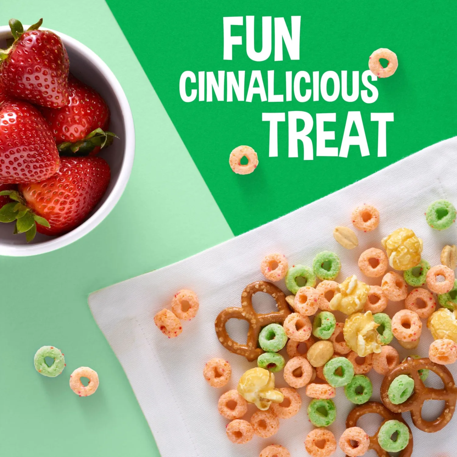 Kellogg's Apple Jacks Breakfast Cereal, Kids Cereal, Family Breakfast, Family Size, Original, 16.6oz Box (1 Box)