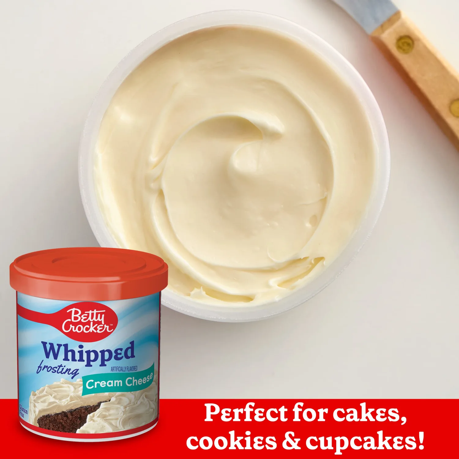 Betty Crocker Gluten Free Whipped Cream Cheese Frosting, 12 oz. (Pack of 8)