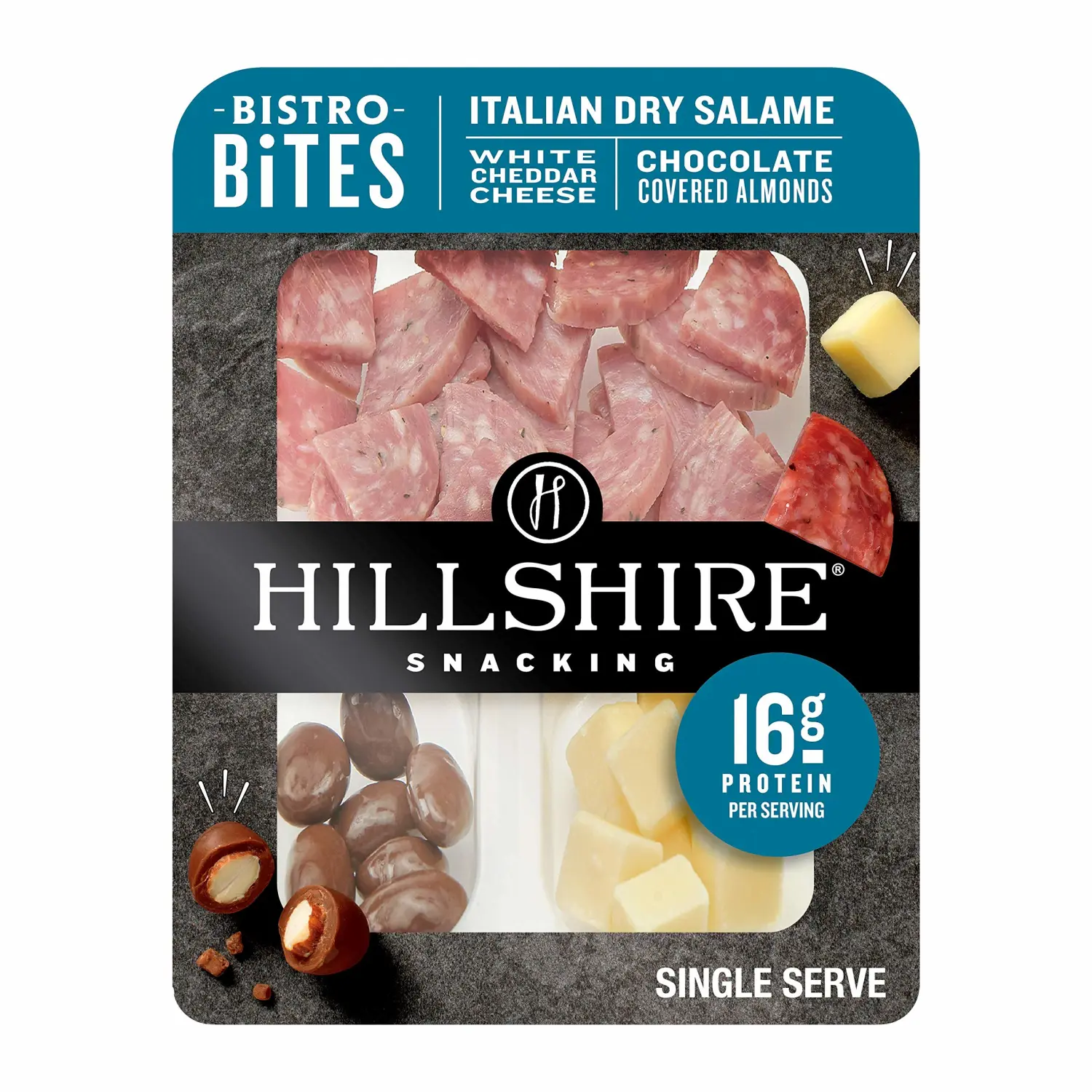 Hillshire Snacking Bistro Bites Italian Dry Salame and Cheese, Single Serve