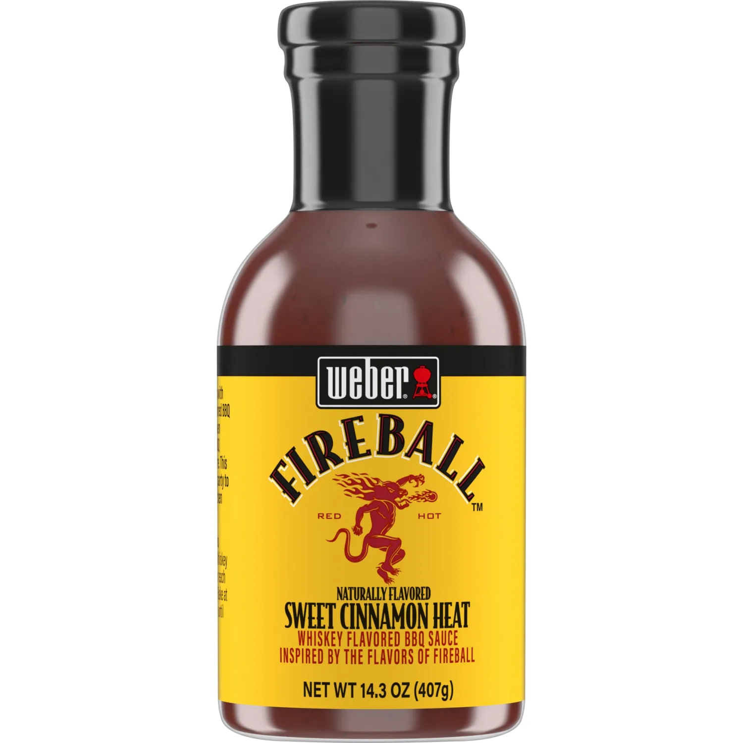 Weber Fireball Whiskey Flavored BBQ Sauce, 14.3 Ounce