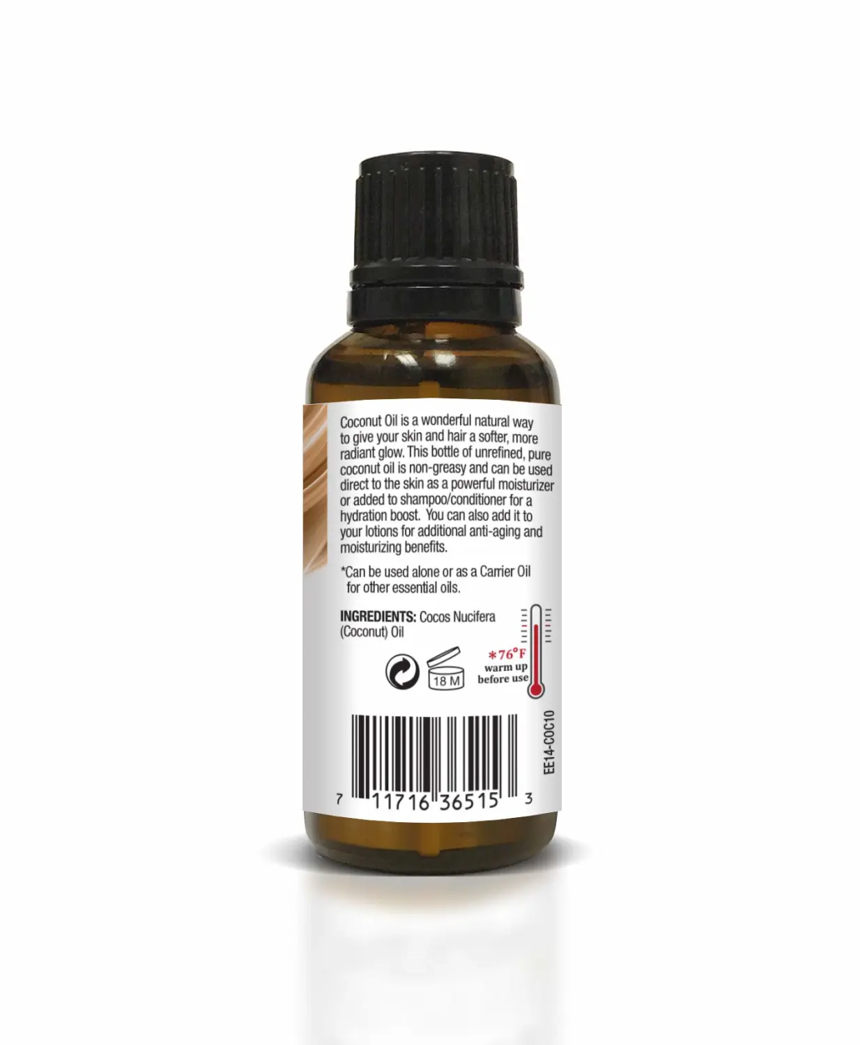 Ethereal Nature 100% Pure Oil, Coconut, 1.01 Fluid Ounce
