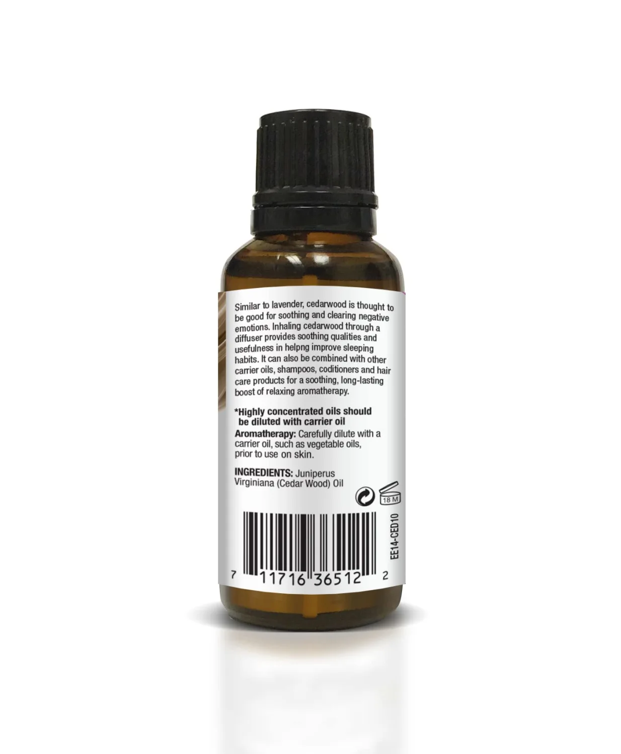 Ethereal Nature 100% Pure Oil, Cedar, 1.01 Fluid Ounce