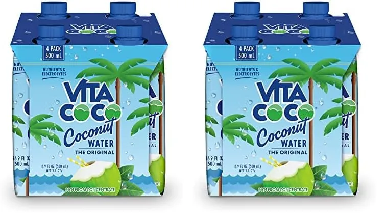 Vita Coco Coconut Water, 4-Pk (4x500mL) (Pack of 2)