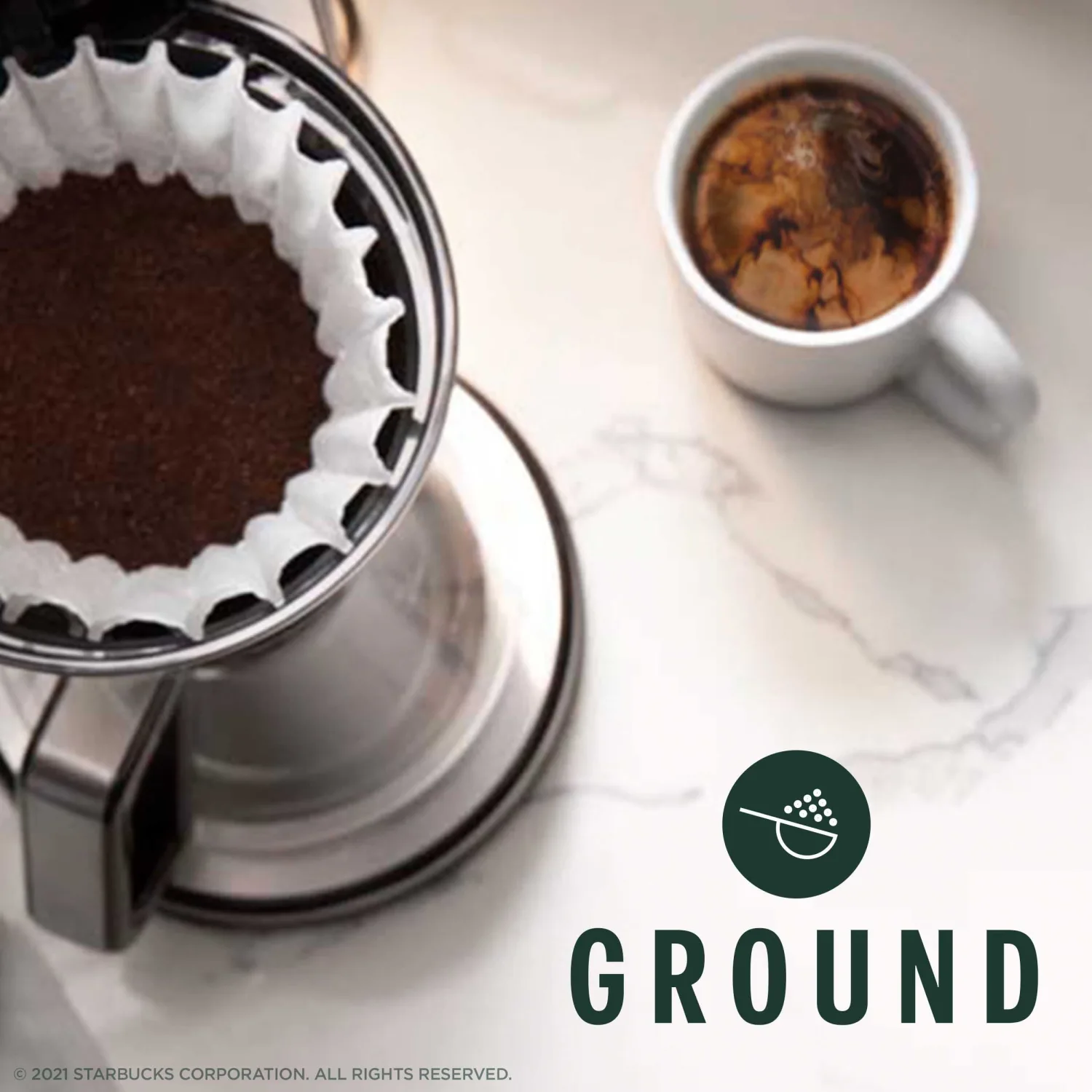 Starbucks Ground Coffee, Mocha Flavored Coffee, Naturally Flavored, 100% Arabica, 1 bag (11 oz)
