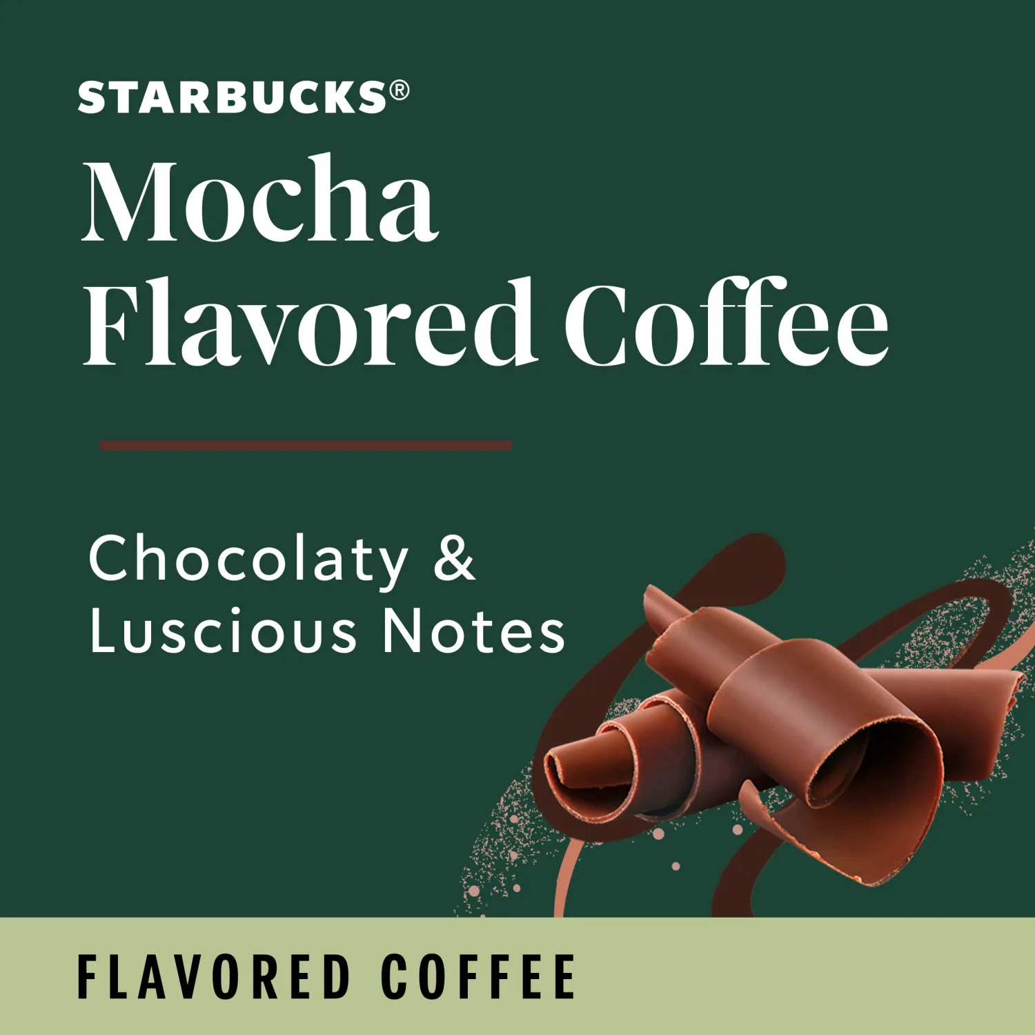 Starbucks Ground Coffee, Mocha Flavored Coffee, Naturally Flavored, 100% Arabica, 1 bag (11 oz)