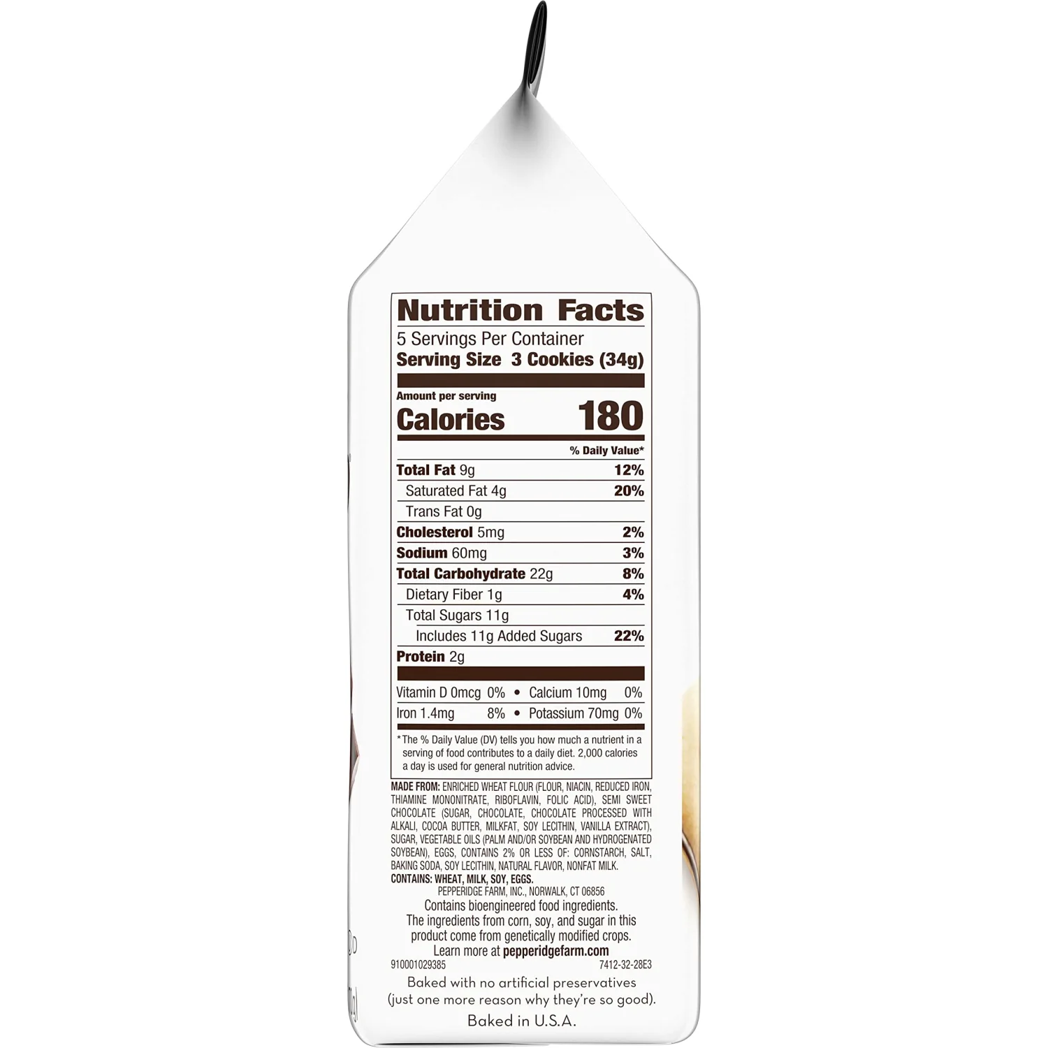 Pepperidge Farm Milano Dark Chocolate Cookies, 6 oz. Bag (Pack of 2)