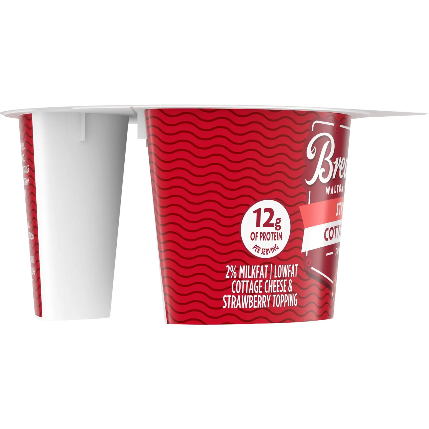 Breakstone's Cottage Doubles Lowfat Cottage Cheese & Strawberry Topping with 2% Milkfat, 4.7 oz Cup