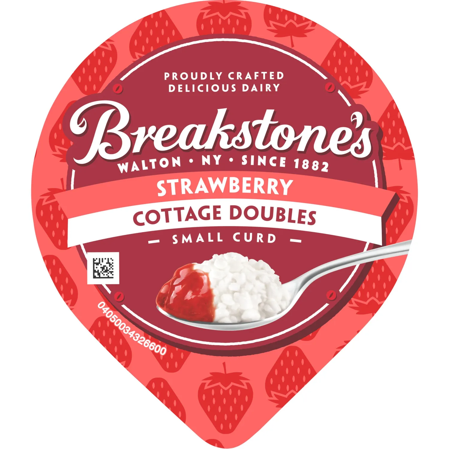 Breakstone's Cottage Doubles Lowfat Cottage Cheese & Strawberry Topping with 2% Milkfat, 4.7 oz Cup