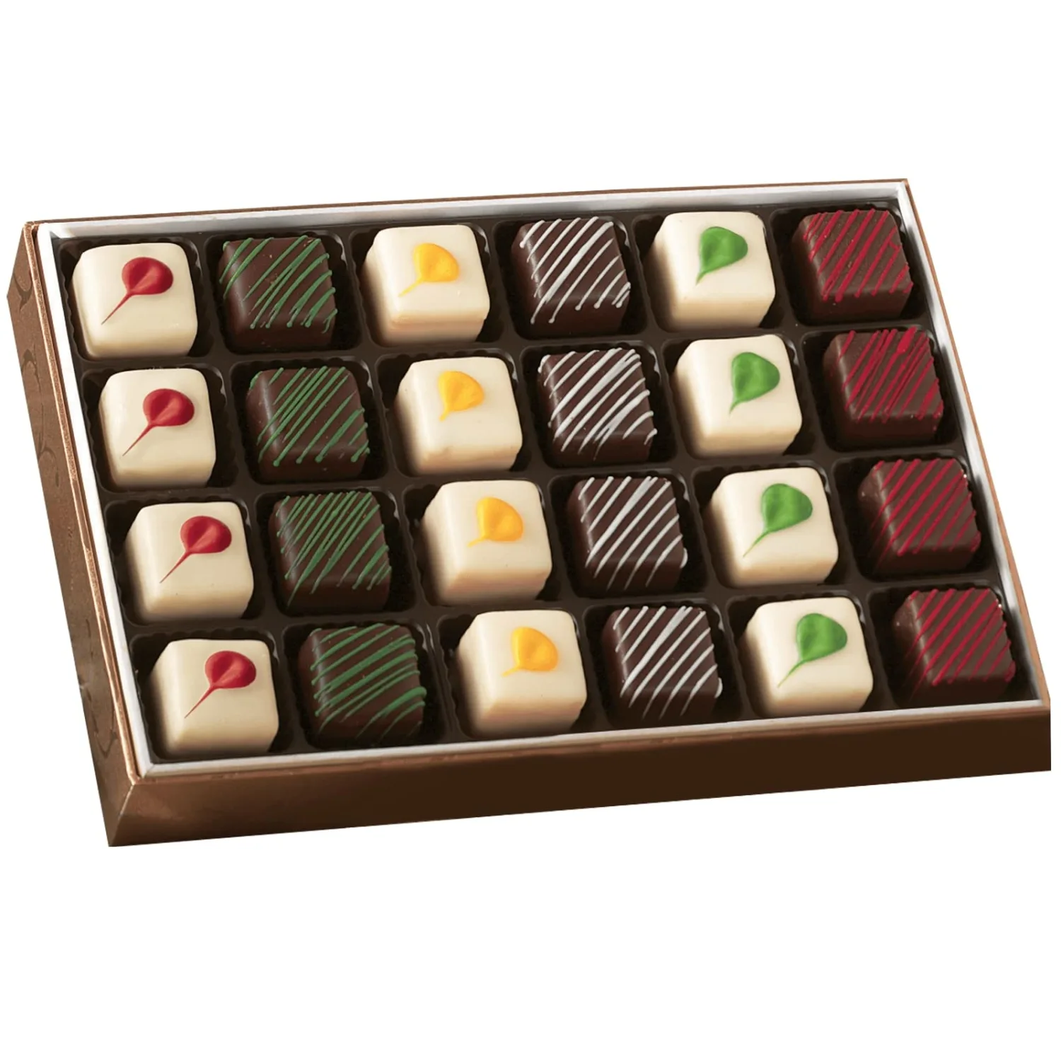 The Wisconsin Cheeseman Classic Petits Fours - Premium Mini Layer Cake Treats, Orange, Chocolate Fudge, Strawberry, Lemon, Vanilla, and Almond, Gift or Assorted Dessert