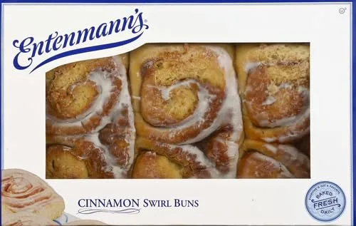 Entenmann's Cinnamon Swirl Buns, Box of Cinnamon Buns, 18 oz