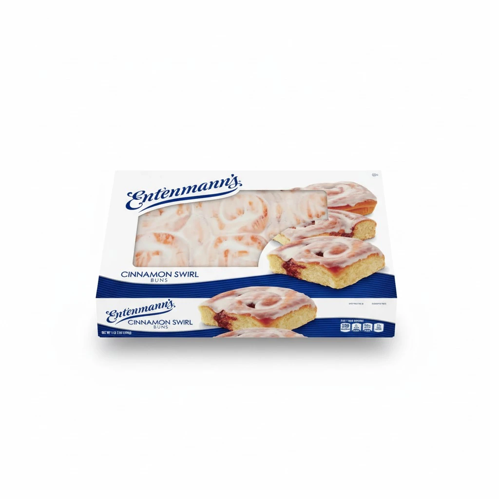 Entenmann's Cinnamon Swirl Buns, Box of Cinnamon Buns, 18 oz