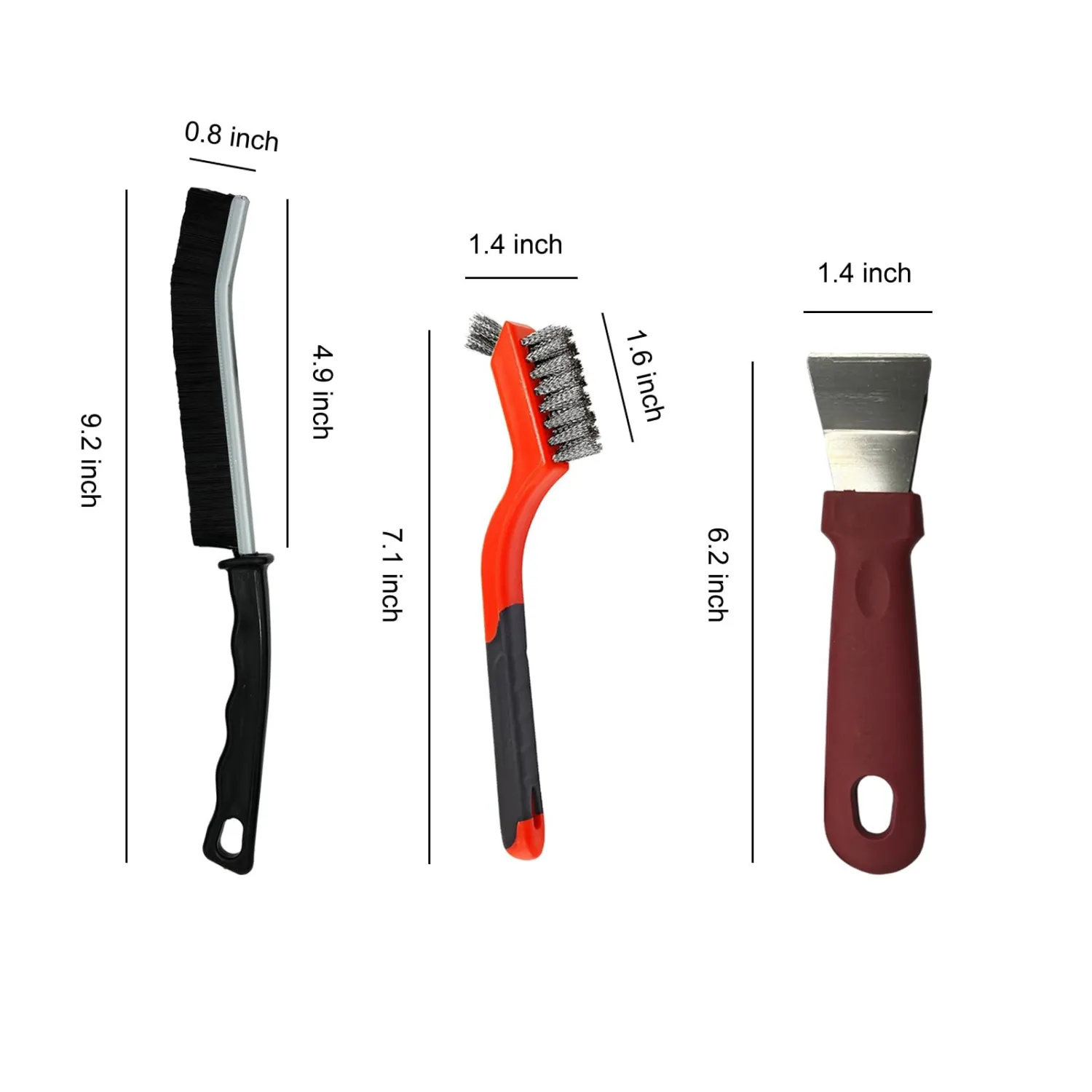 10Pcs Crevice Cleaning Brush Set,New Multi-Function Cleaning Brush Kits,Hard-Bristle Gap Brush with Wire Brushes for Household Use,Kitchen,Bathroom,Bedroom,Garden,Garage