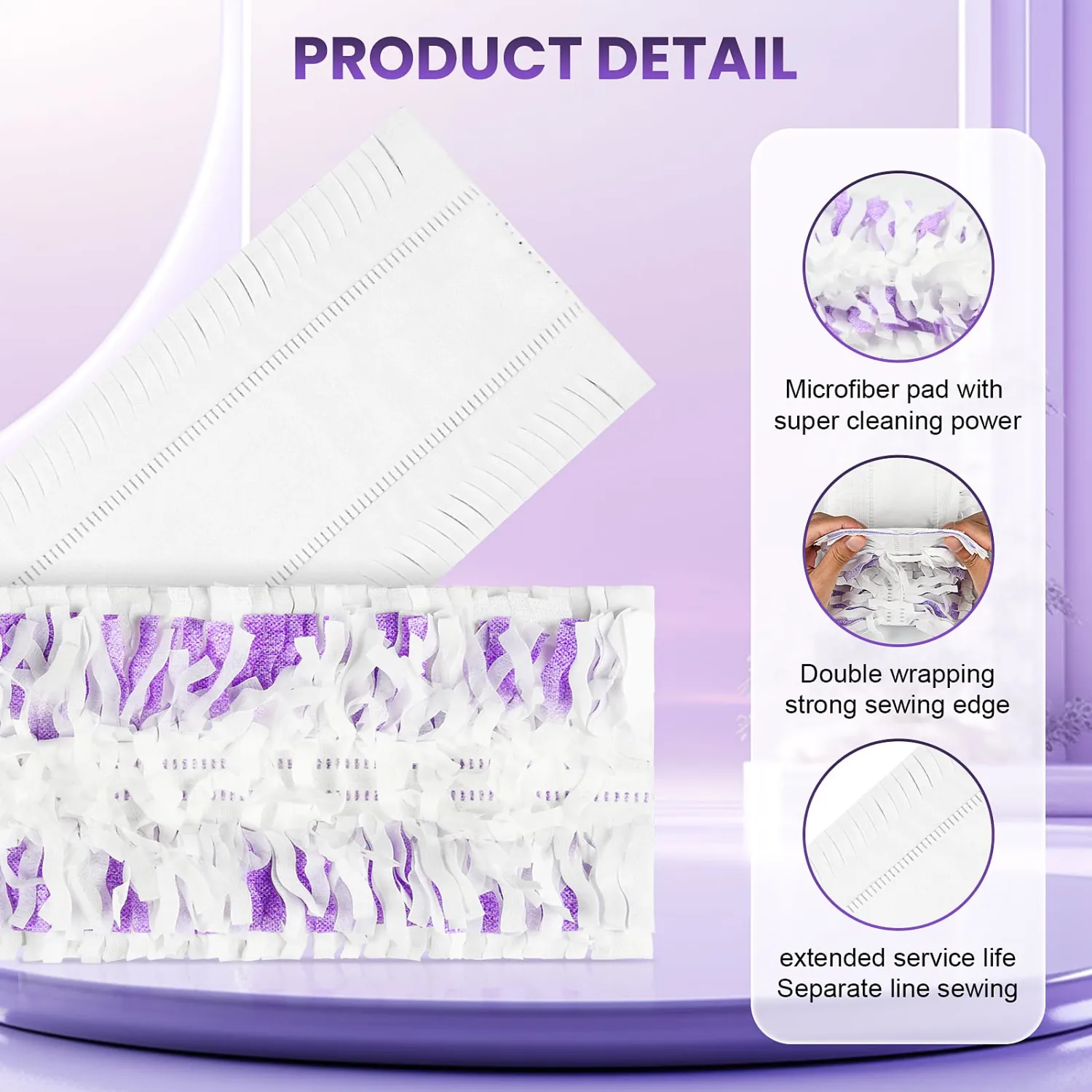 12 Pack Power Mop Refills Compatible with Swiffer Power Mop, for Swiffer Wet Pads Refill, for Floor Cleaning, Unscented