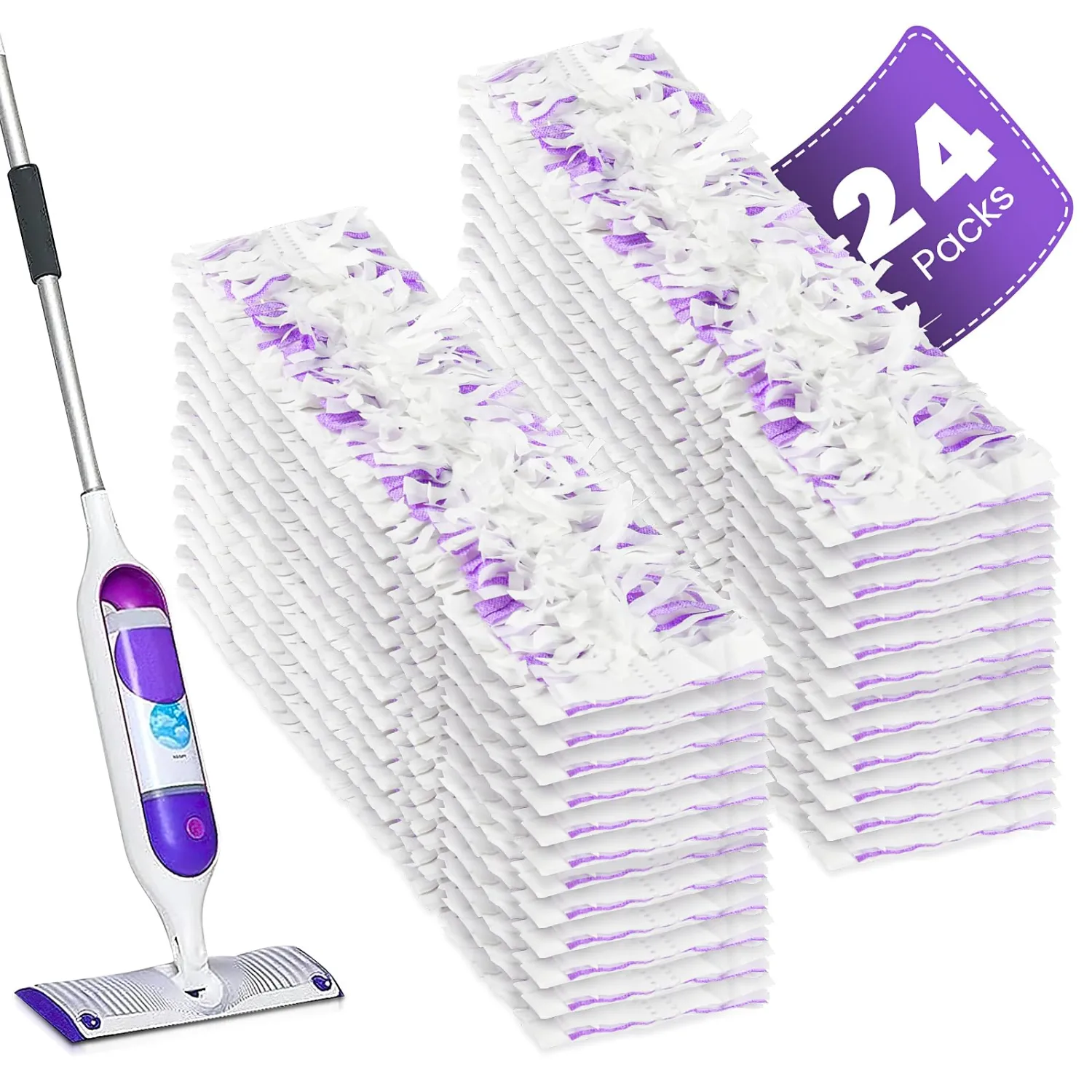 PowerMop Multi-Surface Mopping Pad Refills for Swiffer Power Mop, for Floor Cleaning, PowerMop Refills, 24 Count