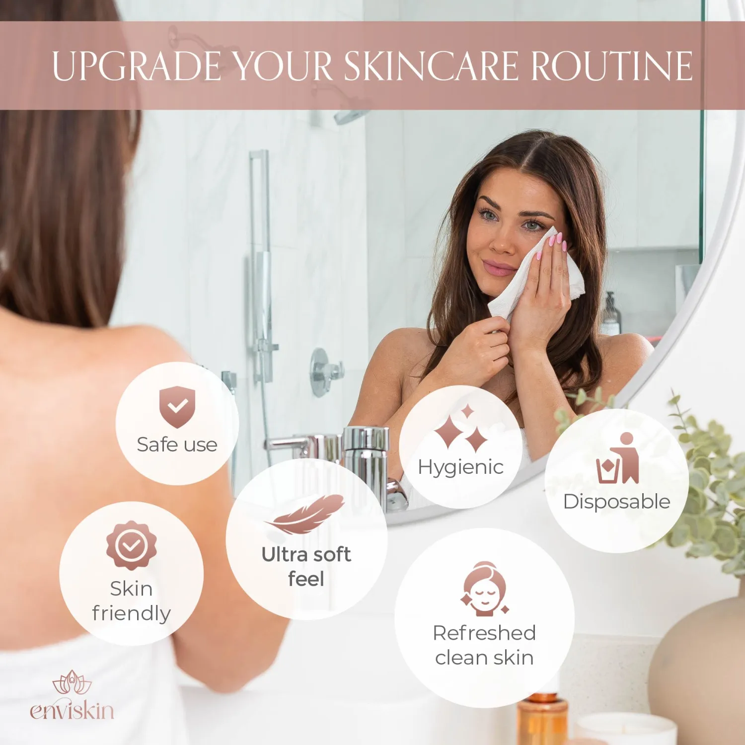 Fresh Face Premium Plant Based Disposable Face Towels - for Daily Skincare Routine - Soft and Hygienic Towelettes for Travel, Gym, and Home Use