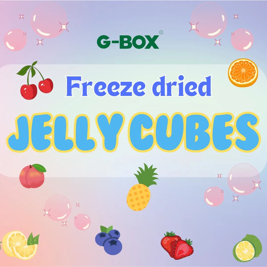 G-Box Freeze-Dried Lime Jello Cubes - 2 oz | USA-Made Freeze Dried Jelly | Freeze-Dried Candy | Trending TikTok Snack, TikTok Trend Items, Fruit Jelly Candy (Lime Jelly Snack)