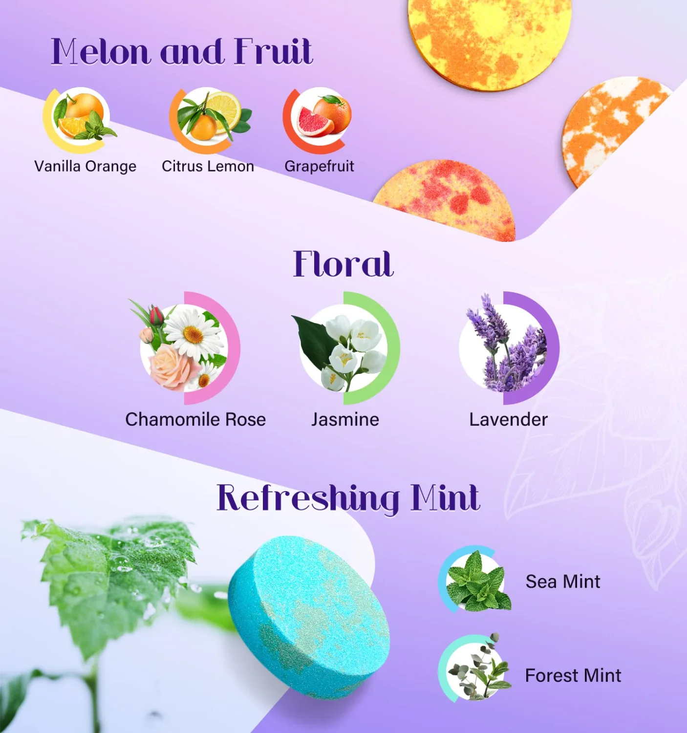 Mother's Day Gifts for Mom- Shower Steamers Aromatherapy 8 Scents with Gift Packing, Birthday Gifts for Women, Men, Dad, Grandma, Daughter, Self Care Shower Tablets, Stress Relief & Home Spa-Variety
