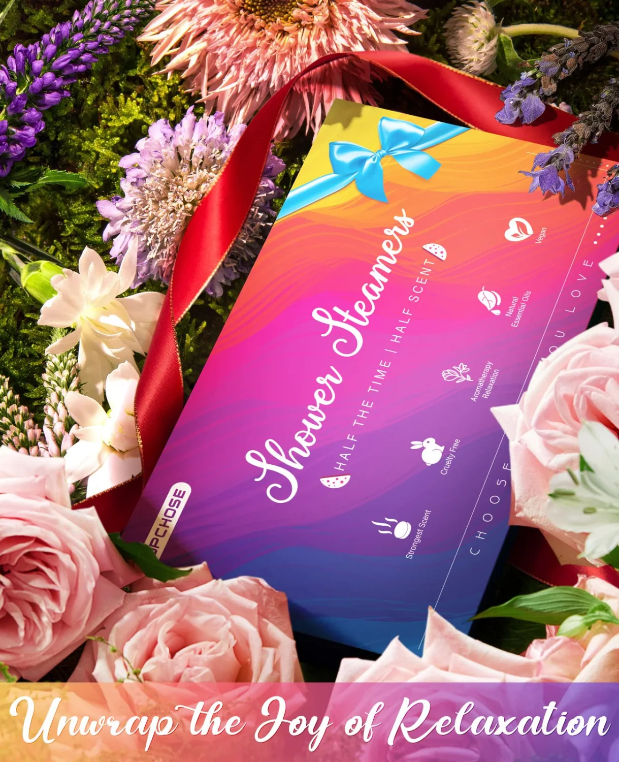 Mother's Day Gifts for Mom- Shower Steamers Aromatherapy 8 Scents with Gift Packing, Birthday Gifts for Women, Men, Dad, Grandma, Daughter, Self Care Shower Tablets, Stress Relief & Home Spa-Variety