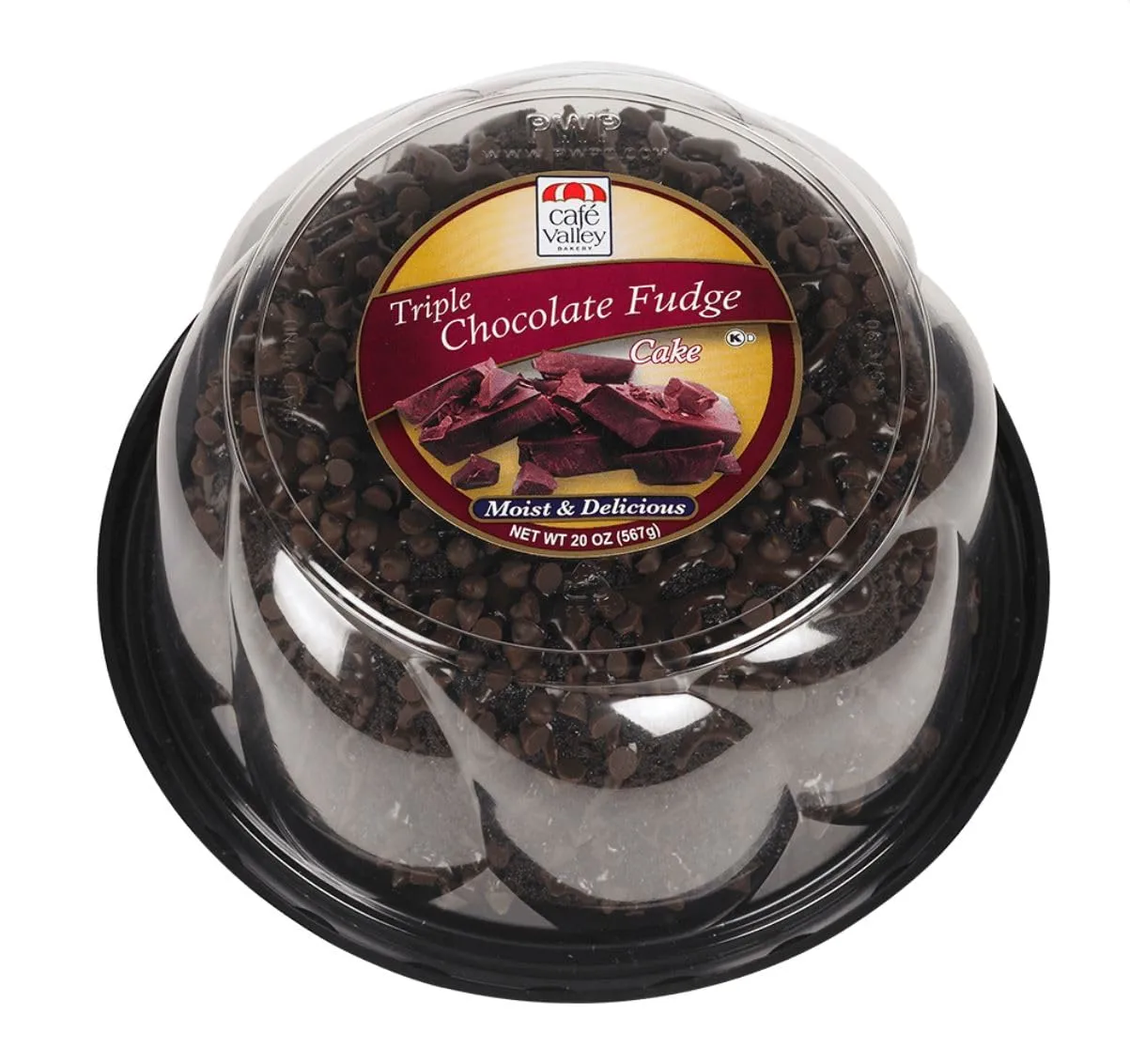 Triple Chocolate Fudge 20 oz Ring Cake, Frozen